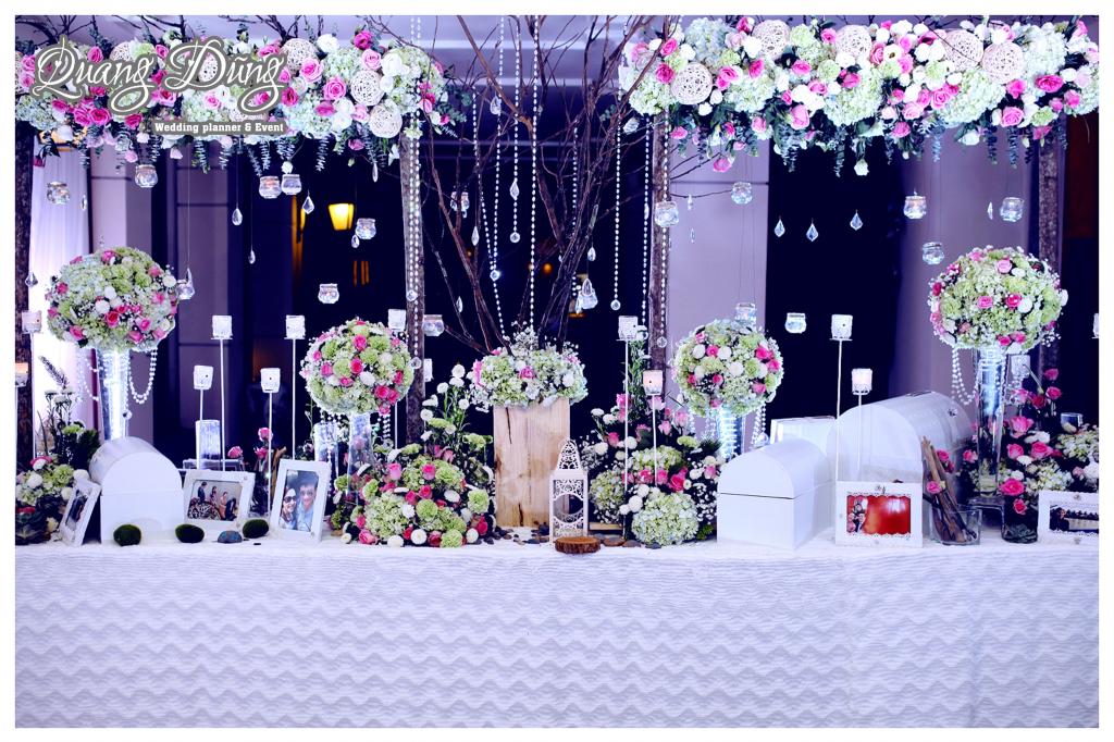 Hình ảnh trang trí sự kiện cưới Thu Hà - Hoàng Anh tại Sheraton Hà Nội